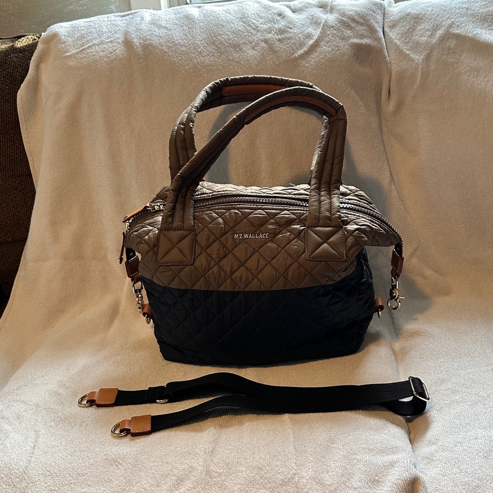 MZ Wallace Quilted Tote in Brown and Black
Great Condition